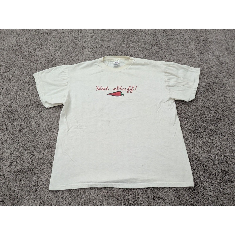 Vintage Delta Pro Weight  T‎ Shirt Mens Large Short Sleeve Hot Stuff!